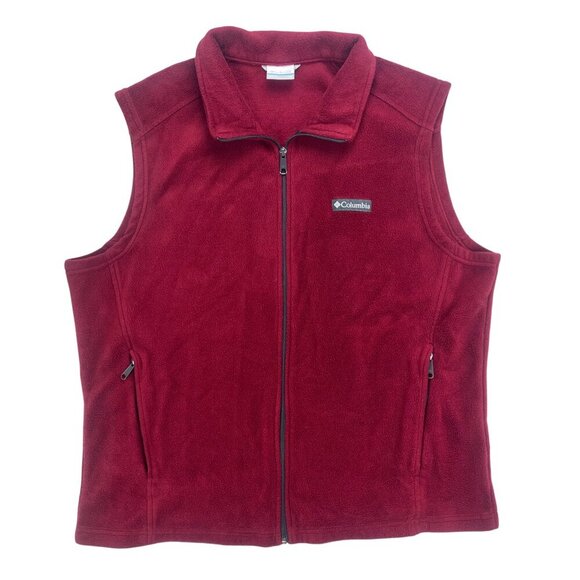 Columbia Fleece Men's Red Vest Size XL - Picture 1 of 7